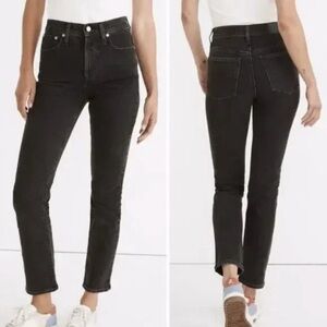 Madewell Perfect Vintage Jean lunar wash black 31 regular denim straight md711